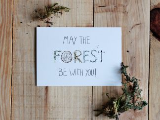 May the forest be with you | Postkarte