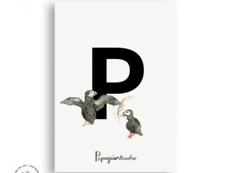 Tier ABC | Postkarte | P