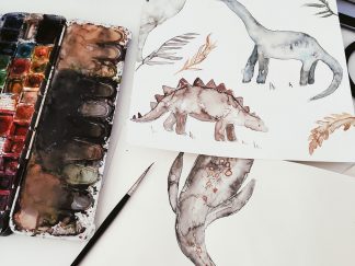 Messleiste für Kinder "Dinos"