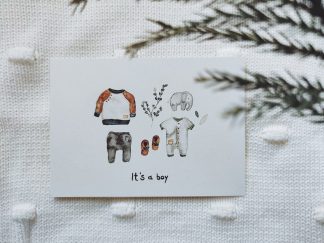It's a boy | Postkarte