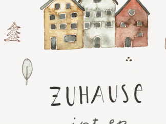 Zuhause ist es doch am schönsten! | A4 Plakat