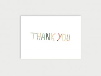 Thank you Typo | Postkarte