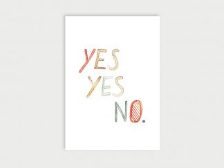 Yes yes no. | Postkarte