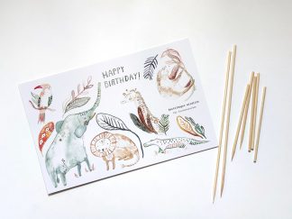 DIY Bastelset Kuchenstecker "Wildlife"