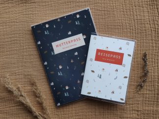 Mutterpass- und Reisepasshülle mit Print "Adventure"