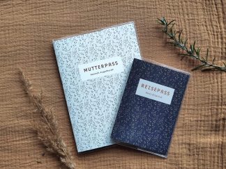 Mutterpass- und Reisepasshülle mit Print "Millefleur"