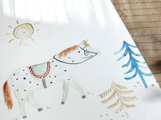 Punktepferd Poster A3
