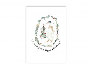 We wish you a veggie Christmas | Postkarte