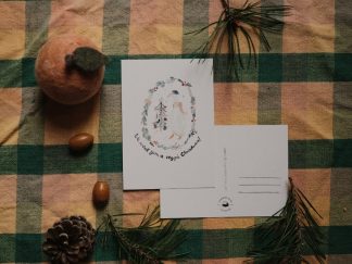 We wish you a veggie Christmas | Postkarte