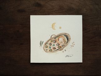 Erster Frühling | Original-Illustration