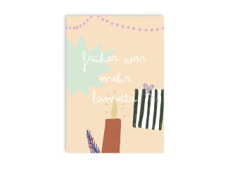 Früher war mehr Lametta | Postkarte